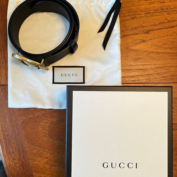 Gucci Wide Black Leather Belt 85/34 - Picture 4 of 4